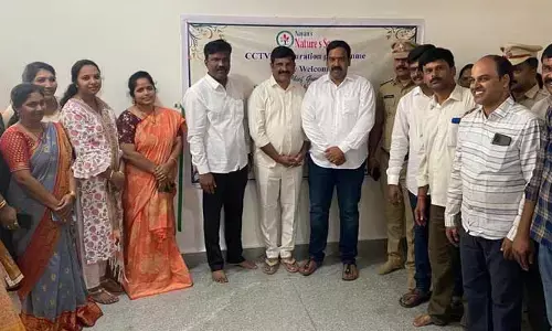 నిఘా కెమెరాలతో నేరాల నియంత్రణ : MLC Naveen Kumar