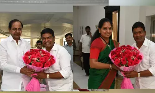 సీఎం కేసీఆర్, ఎమ్మెల్సీ కవితలను కలిసిన జీవన్ రెడ్డి