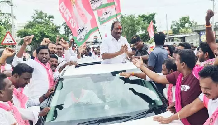 మంత్రి కొప్పులకు ఘన స్వాగతం.. మంత్రి కొప్పులకు ఘన స్వాగతం..