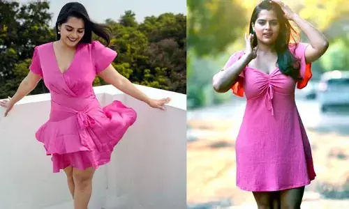 బార్బీ గెటప్‌లో థైస్ చూపిస్తున్న బలగం బ్యూటీ..