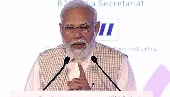 వ్యాపారాల్లో కొత్త సవాళ్ల కోసం గ్లోబల్ ఫ్రేమ్వర్క్ అవసరం: ప్రధాని మోదీ! వ్యాపారాల్లో కొత్త సవాళ్ల కోసం గ్లోబల్ ఫ్రేమ్వర్క్ అవసరం: ప్రధాని మోదీ!