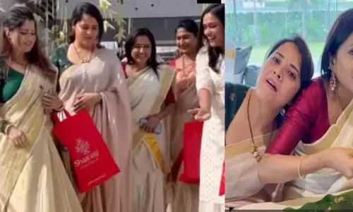 తోటి యాంకర్లతో కలిసి ఓనం వేడుకలో సందడి చేస్తోన్న యాంకర్ సుమ, అనసూయ..