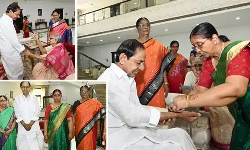 TS: ప్రగతిభవన్‌లో రక్షాబంధన్ వేడుకలు