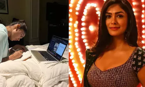 తెలుగు నేర్చుకుంటున్న మృణాల్.. వీడియో వైరల్