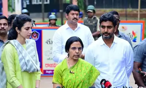 చంద్రబాబుతో లోకేశ్,బ్రాహ్మణి ములాఖత్