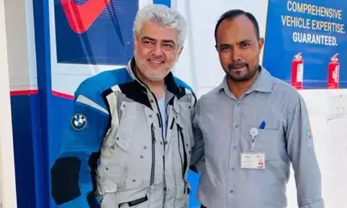 అర‌బ్ కంట్రీ ఓమ‌న్‌లో బైక్ రైడింగ్ చేస్తున్న స్టార్ హీరో.. వీడియో వైరల్