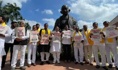 chandrababu Arrest: ఢిల్లీలో లోకేశ్ ధర్నా.. కేంద్రం జోక్యం చేసుకోవాలని డిమాండ్