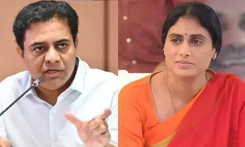 Hyd: ఇప్పుడే త్యాగం చేయండి. మంత్రి కేటీఆర్‌కు వైఎస్ షర్మిల సవాల్