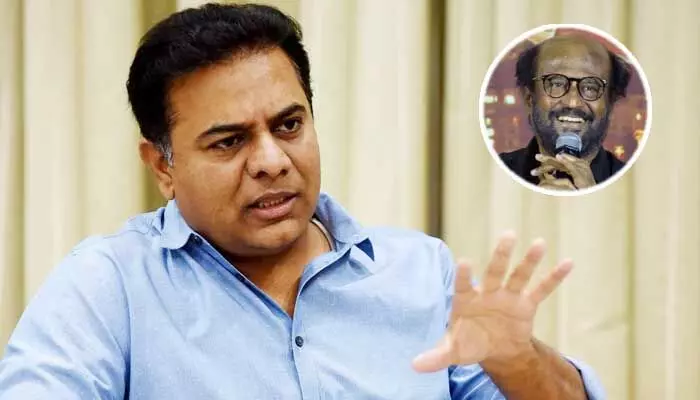 రజినీకాంత్ పేరు ప్రస్తావిస్తూ కేటీఆర్ కీలక వ్యాఖ్యలు రజినీకాంత్ పేరు ప్రస్తావిస్తూ కేటీఆర్ కీలక వ్యాఖ్యలు