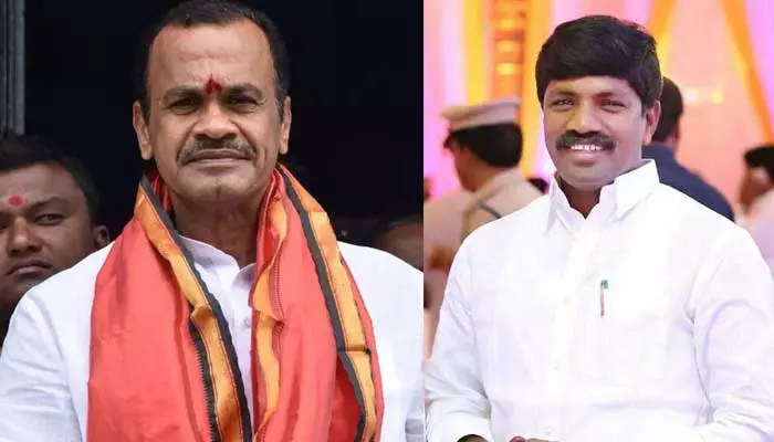 MP కోమటిరెడ్డితో వేముల వీరేశం సమావేశం