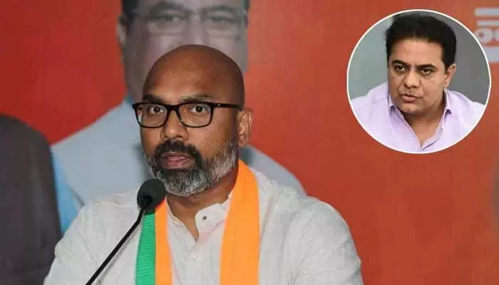 మంత్రి కేటీఆర్కు ఎంపీ అర్వింద్ మూడు ప్రశ్నలు మంత్రి కేటీఆర్కు ఎంపీ అర్వింద్ మూడు ప్రశ్నలు