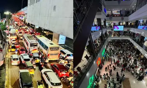 HYD: లూలు మాల్‌లో రెచ్చిపోయిన కస్టమర్లు (వీడియో)