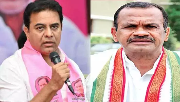 KTRకు ఎంపీ కోమటిరెడ్డి సంచలన సవాల్ KTRకు ఎంపీ కోమటిరెడ్డి సంచలన సవాల్