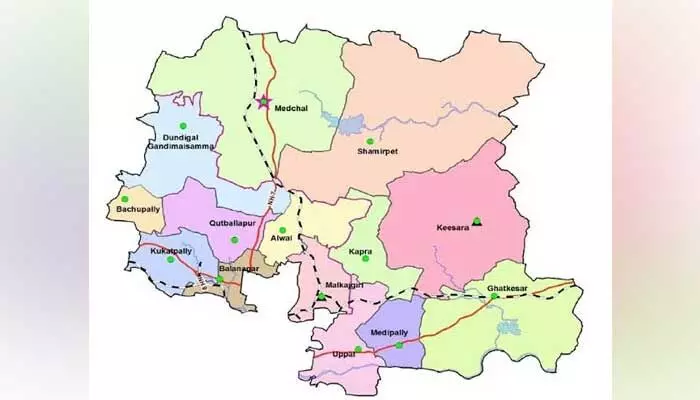 Medchal District : జిల్లా ఓటర్లు 26,91,167 Medchal District : జిల్లా ఓటర్లు 26,91,167