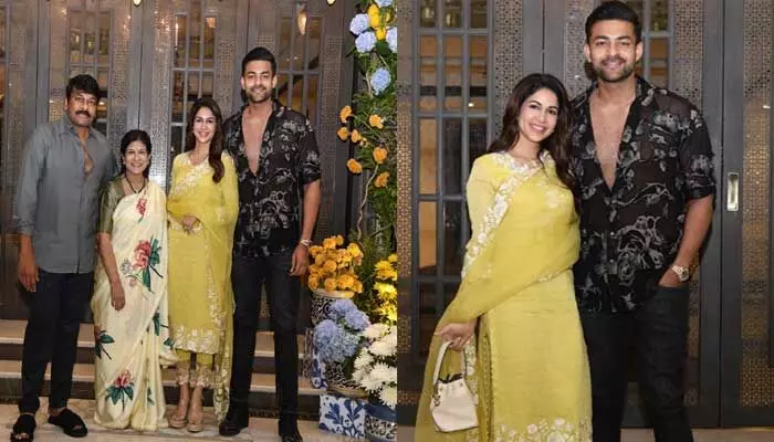 మెగా ఇంట్లో వరుణ్-లావణ్య పెళ్లి పనులు షురూ.. చిరంజీవి ఆసక్తికర ట్వీట్ మెగా ఇంట్లో వరుణ్-లావణ్య పెళ్లి పనులు షురూ.. చిరంజీవి ఆసక్తికర ట్వీట్