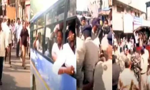 గుంటూరులో ఉద్రిక్తత.. టీడీపీ, జనసేన, సీపీఐ నేతల అరెస్ట్