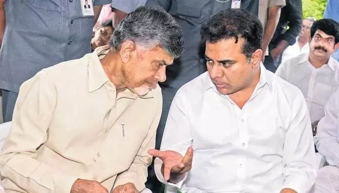 లోకేశ్ ట్వీట్ చూసి బాధనిపించింది.. చంద్రబాబు ఆరోగ్యంపై మంత్రి కేటీఆర్ రియాక్షన్ లోకేశ్ ట్వీట్ చూసి బాధనిపించింది.. చంద్రబాబు ఆరోగ్యంపై మంత్రి కేటీఆర్ రియాక్షన్