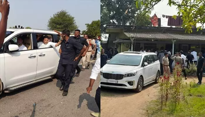 సింగరేణి కార్మికులతో సమావేశమైన రాహుల్ సింగరేణి కార్మికులతో సమావేశమైన రాహుల్