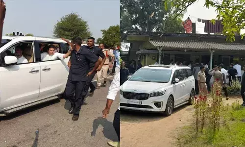 సింగరేణి కార్మికులతో సమావేశమైన రాహుల్