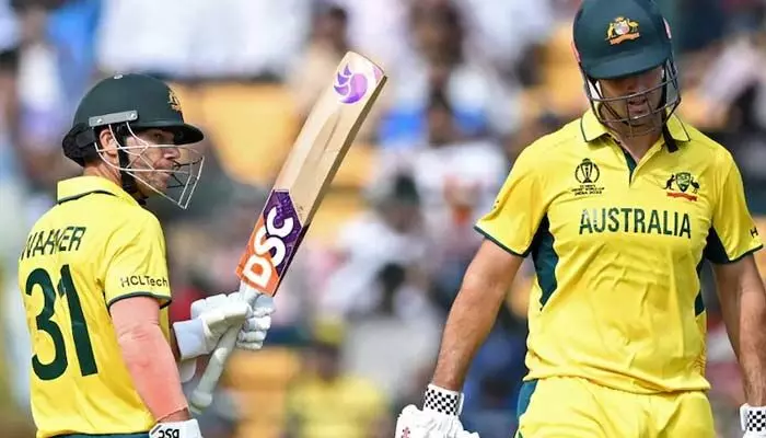 ICC World Cup 2023: సెంచరీలతో చెలరేగిన ఓపెనర్లు.. భారీ స్కోరు దిశగా ఆసీస్ ICC World Cup 2023: సెంచరీలతో చెలరేగిన ఓపెనర్లు.. భారీ స్కోరు దిశగా ఆసీస్