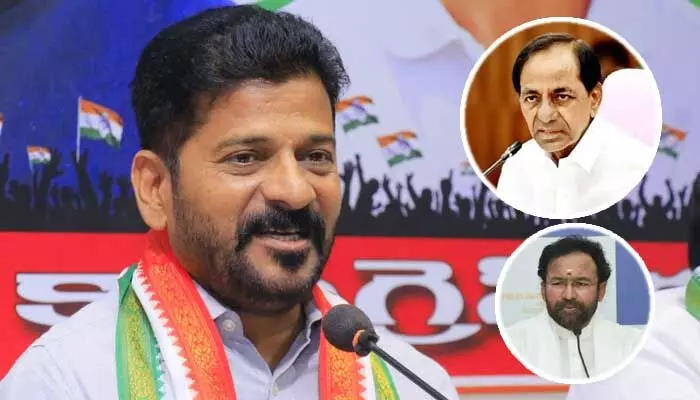 ఎన్నికల టైమ్లో రేవంత్ మాస్టర్ స్ట్రోక్.. అనుమతి లభిస్తే కేసీఆర్కు చిక్కులు! ఎన్నికల టైమ్లో రేవంత్ మాస్టర్ స్ట్రోక్.. అనుమతి లభిస్తే కేసీఆర్కు చిక్కులు!