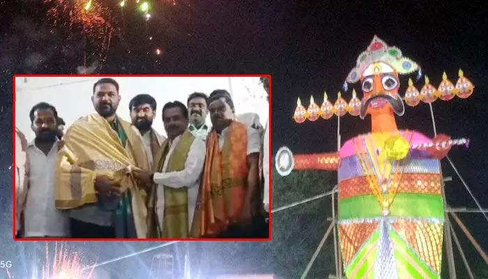 రావణ దహనానికి రూ.6.80 లక్షలు చెల్లించిన గిరిజన నేత రావణ దహనానికి రూ.6.80 లక్షలు చెల్లించిన గిరిజన నేత