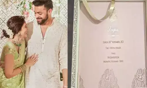 ఎంతో ఆకర్షణీయంగా మెరిసిపోతున్న వరుణ్ తేజ్-లావణ్య వెడ్డింగ్ కార్డ్.. స్పెషల్ అట్రాక్షన్‌గా పవన్ కల్యాణ్ నేమ్!