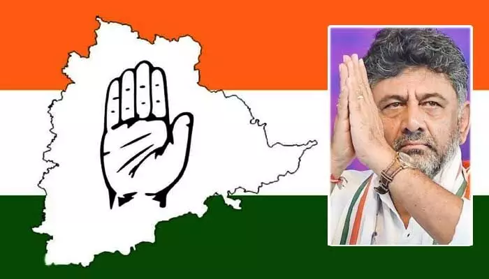 తెలంగాణపై ‘డీకే’ గురి.. ఎన్నికలు పూర్తయ్యే వరకు మానిటరింగ్ తెలంగాణపై ‘డీకే’ గురి.. ఎన్నికలు పూర్తయ్యే వరకు మానిటరింగ్