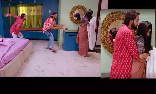 Brahmamudi serial: హబ్బా.. ఏం అందం అంటూ..  కావ్యని హాగ్ చేసుకున్న రాజ్