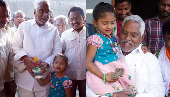 ఎమ్మెల్సీ జీవన్ రెడ్డి భావోద్వేగం.. ప్రచారానికి విరాళం అందజేసిన చిన్నారి ఎమ్మెల్సీ జీవన్ రెడ్డి భావోద్వేగం.. ప్రచారానికి విరాళం అందజేసిన చిన్నారి