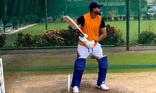 నెట్స్‌లో చెమటోడ్చిన శ్రేయస్ అయ్యర్