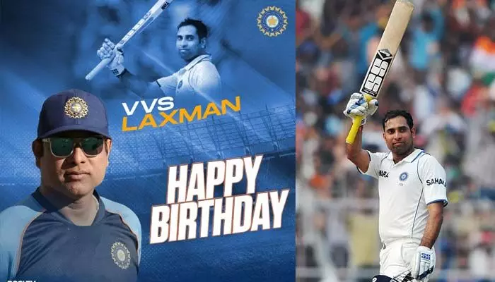 నేడు తెలుగు క్రికెట్ లెజెండ్ VVS Laxman పుట్టినరోజు నేడు తెలుగు క్రికెట్ లెజెండ్ VVS Laxman పుట్టినరోజు