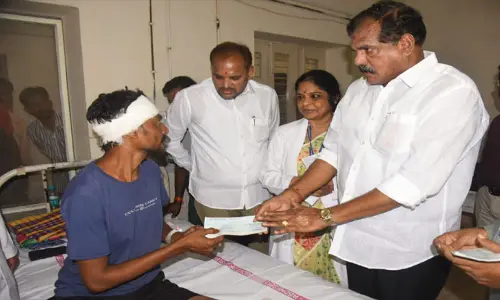 కంటకాపల్లి బాధితులకు అండగా ఉంటాం : చెక్కులు అందజేసిన మంత్రి బొత్స సత్యనారాయణ
