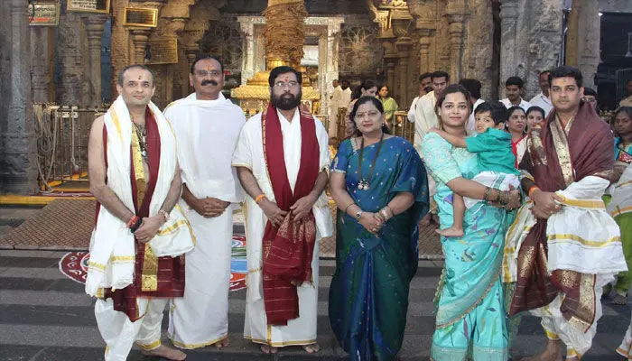శ్రీపద్మావతి అమ్మవారిని దర్శించుకున్న మహారాష్ట్ర సీఎం ఏక్నాథ్ షిండే శ్రీపద్మావతి అమ్మవారిని దర్శించుకున్న మహారాష్ట్ర సీఎం ఏక్నాథ్ షిండే