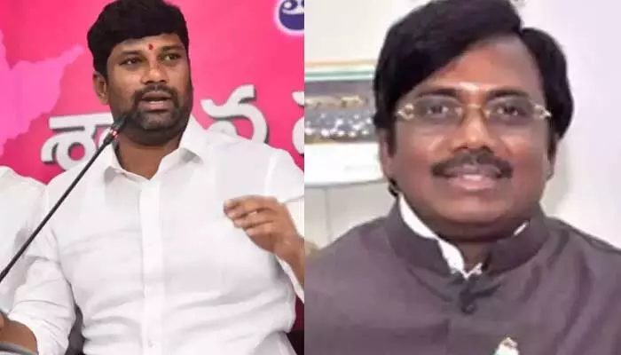 బాల్క సుమన్పై వివేక్ ఎటాక్.. చెన్నూర్లో తెరపైకి కొత్త నినాదం బాల్క సుమన్పై వివేక్ ఎటాక్.. చెన్నూర్లో తెరపైకి కొత్త నినాదం