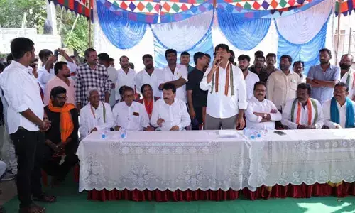 కాంగ్రెస్​ అధికారంలోకి రాగానే రాజీవ్​గృహకల్ప సమస్యలకు పరిష్కారం : పొంగులేటి శ్రీనివాసరెడ్డి