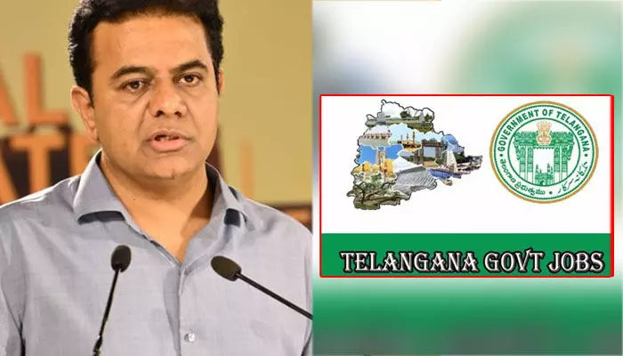 జాబ్స్ Vs KTR.. మంత్రి లెక్కలపై నిరుద్యోగులు ఫైర్! జాబ్స్ Vs KTR.. మంత్రి లెక్కలపై నిరుద్యోగులు ఫైర్!