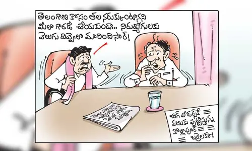 కార్టూన్: బర్రెలక్క ప్రచారంపై బీఆర్ఎస్ నేతల రియాక్షన్ (23-11-2023)