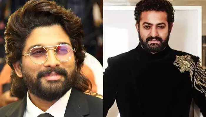 HYD : క్యూలో నిల్చొని ఓటు హక్కు వినియోగించుకున్న అల్లు అర్జున్, Jr NTR HYD : క్యూలో నిల్చొని ఓటు హక్కు వినియోగించుకున్న అల్లు అర్జున్, Jr NTR