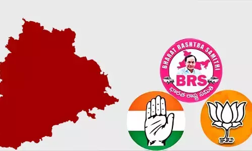 తూర్పున హస్తం.. పశ్చిమాన కమల వికాసం..!
