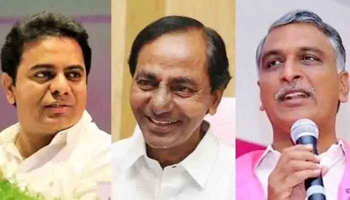 ప్రభుత్వ ఏర్పాటుపై కేసీఆర్, కేటీఆర్, హరీశ్రావు ఫోకస్ ప్రభుత్వ ఏర్పాటుపై కేసీఆర్, కేటీఆర్, హరీశ్రావు ఫోకస్