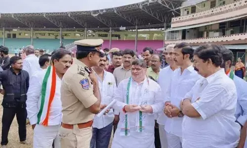 రేవంత్ రెడ్డి ప్రమాణ స్వీకారం.. ఎల్బీ స్టేడియం వద్ద భారీ భద్రత