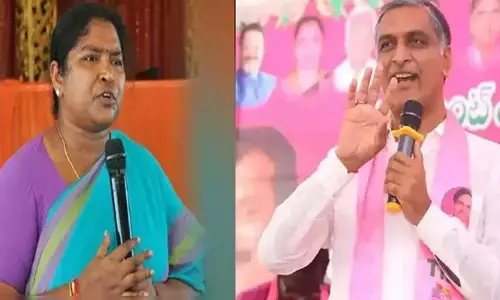 ‘వార్’ మొదలెట్టిన హరీష్ రావు.. మంత్రి సీతక్క స్ట్రాంగ్ కౌంటర్