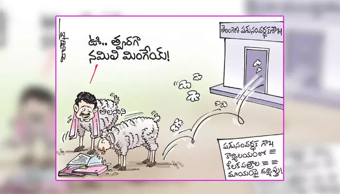కార్టూన్: పశు సంవర్ధక శాఖలో ఫైల్స్ మిస్సింగ్పై దర్యాప్తు (11-12-2023) కార్టూన్: పశు సంవర్ధక శాఖలో ఫైల్స్ మిస్సింగ్పై దర్యాప్తు (11-12-2023)