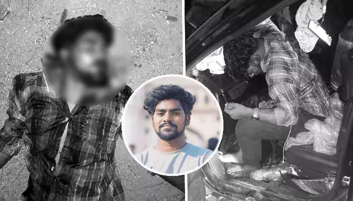 రోడ్డు ప్రమాదంలో యువకుడు దుర్మరణం రోడ్డు ప్రమాదంలో యువకుడు దుర్మరణం