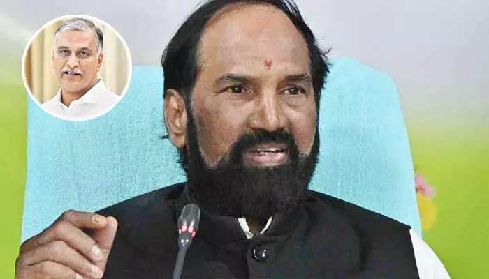 మంత్రి ఉత్తమ్ కుమార్ రెడ్డికి ఎమ్మెల్యే హరీశ్ రావు లేఖ మంత్రి ఉత్తమ్ కుమార్ రెడ్డికి ఎమ్మెల్యే హరీశ్ రావు లేఖ