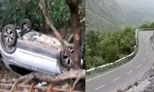 తిరుమలలో రోడ్డు ప్రమాదం.. తమిళ భక్తులకు గాయాలు