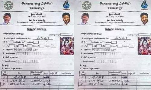 ఆరు గ్యారెంటీలకు దరఖాస్తు చేసుకున్న శివయ్య.. ఎక్కడంటే? (ఫొటోలు వైరల్)