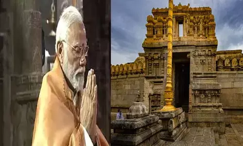 లేపాక్షిని సందర్శించిన మోడీ..వీరభద్ర స్వామి దేవాలయంలో ప్రత్యేక పూజలు