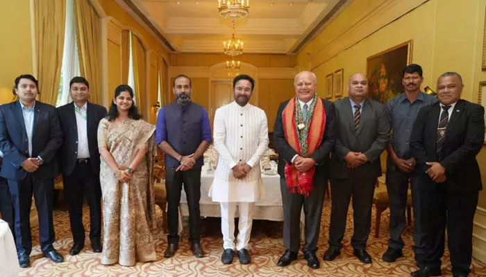 భారత్, ఫిజి దేశాల మధ్య బంధం మరింత బలోపేతం: కేంద్రమంత్రి కిషన్ రెడ్డి భారత్, ఫిజి దేశాల మధ్య బంధం మరింత బలోపేతం: కేంద్రమంత్రి కిషన్ రెడ్డి